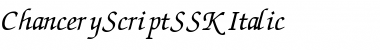 ChanceryScriptSSK Font