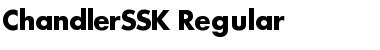 ChandlerSSK Regular Font