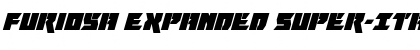 Furiosa Expanded Super-Italic Font