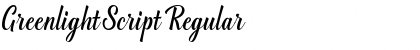 Greenlight Script Regular Font