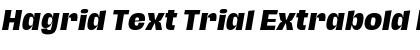 Hagrid Text Trial Extrabold Italic Font
