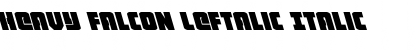 Download Heavy Falcon Leftalic Font