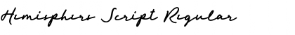 Hemisphers Script Font