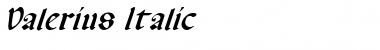 Valerius Italic Italic Font