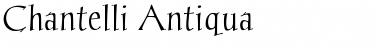 Chantelli Antiqua Regular Font