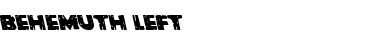 Behemuth Leftalic Italic Font