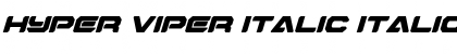 Hyper Viper Italic Font