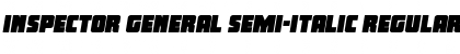 Inspector General Semi-Italic Font
