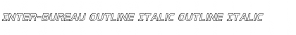 Download Inter-Bureau Outline Italic Font