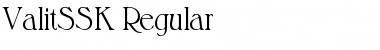 ValitSSK Regular Font