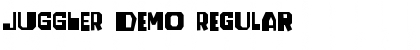 JUGGLER demo Regular Font