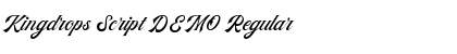 Kingdrops Script DEMO Regular Font