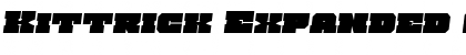 Kittrick Expanded Semi-Italic Expanded Semi-Italic Font