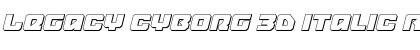 Legacy Cyborg 3D Italic Font