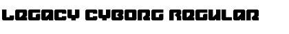 Legacy Cyborg Regular Font
