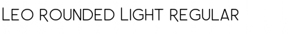 Leo Rounded Light Regular Font