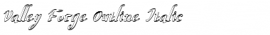 Valley Forge Outline Italic Italic Font
