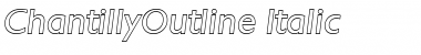 ChantillyOutline Italic Font