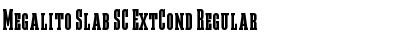Megalito Slab SC ExtCond Regular Font