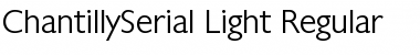 ChantillySerial-Light Font