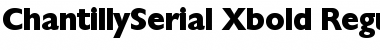 ChantillySerial-Xbold Regular Font
