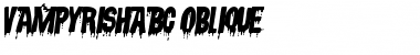VampyrishABC-Oblique Regular Font