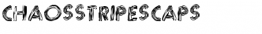 ChaosStripesCaps Font