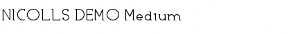 NICOLLS DEMO Medium Font