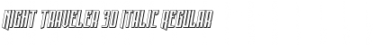 Night Traveler 3D Italic Font