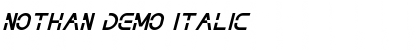 NOTHAN DEMO Italic Font