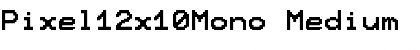 Pixel12x10Mono Font