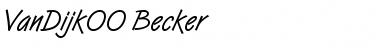 VanDijk00 Becker Regular Font