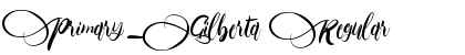 Primary_Gilberta Regular Font