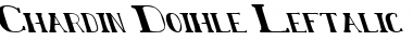 Chardin Doihle Leftalic Font
