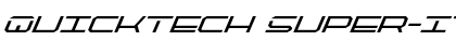 QuickTech Super-Italic Font
