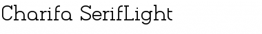 Charifa SerifLight Regular Font