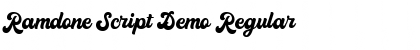 Ramdone Script Demo Regular Font