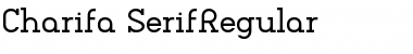 Charifa SerifRegular Font