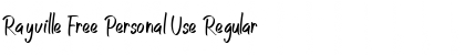 Rayville Free Personal Use Regular Font