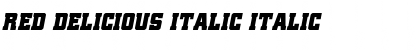 Red Delicious Italic Italic Font