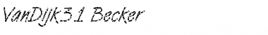 VanDijk31 Becker Regular Font