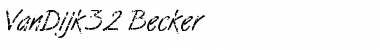 VanDijk32 Becker Regular Font