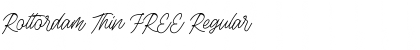 Rottordam Thin FREE Regular Font