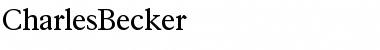 CharlesBecker Regular Font