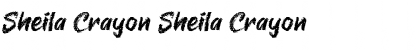 Sheila Crayon Sheila Crayon Font