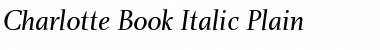 Charlotte Book Italic Font