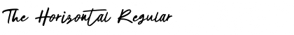 The Horizontal Regular Font