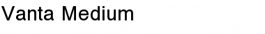Vanta Medium Regular Font
