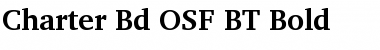 Charter Bd OSF BT Bold Font