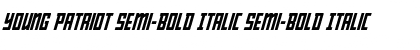 Young Patriot Semi-Bold Italic Font